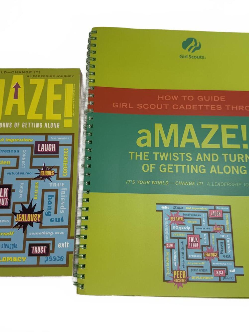 Girl Scouts aMAZE! Cadette Journey Guide Twists & Turns of Getting Along Book